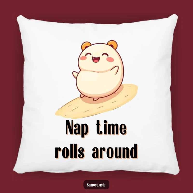 Funny Bao Bun Rolling Pillow - Soft & Hilarious Cartoon Comfort