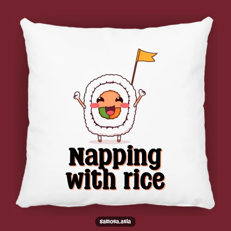 Funny Sushi Roll Pillow - Cozy Foodie Accent Funny Cushion, Adorable Funny Gift