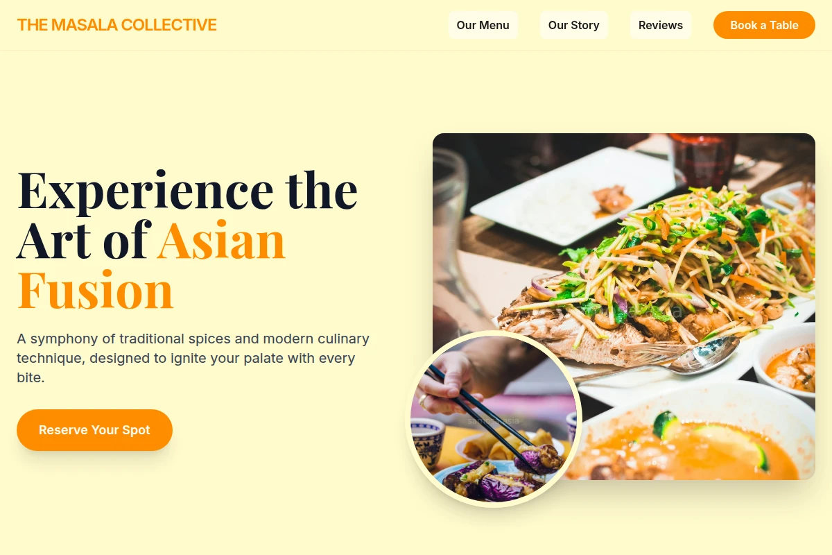 Tasting Asian Fusion Food