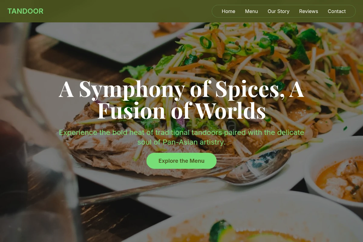 Tandoor Asian Fusion Food