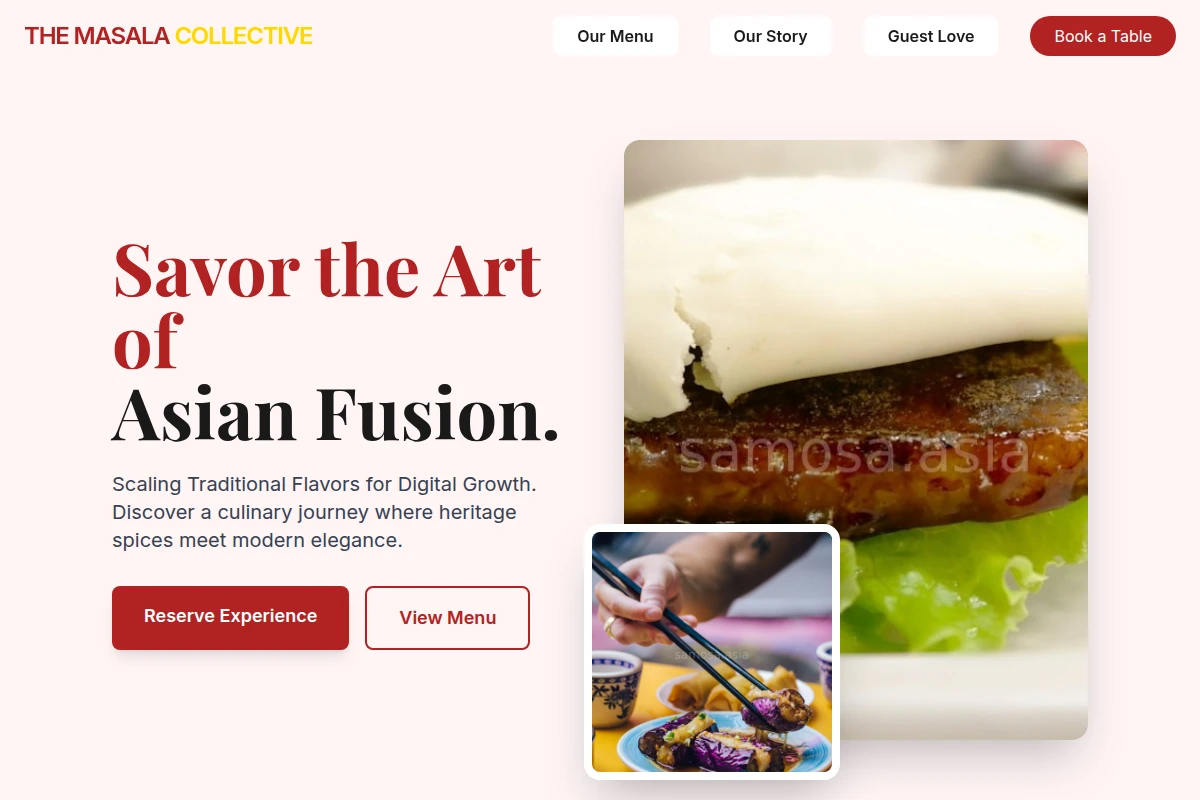 Golden Asian Fusion Food