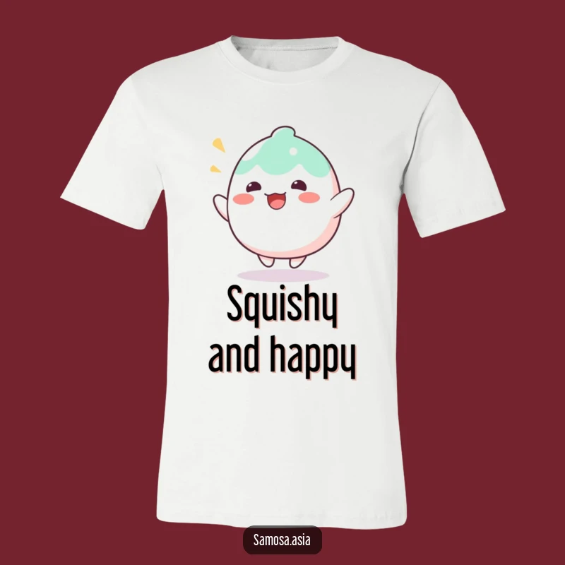 Funny Mochi Bounce T-Shirt - Wobbly Food Humor Funny Casual Tee, Great Funny Gift