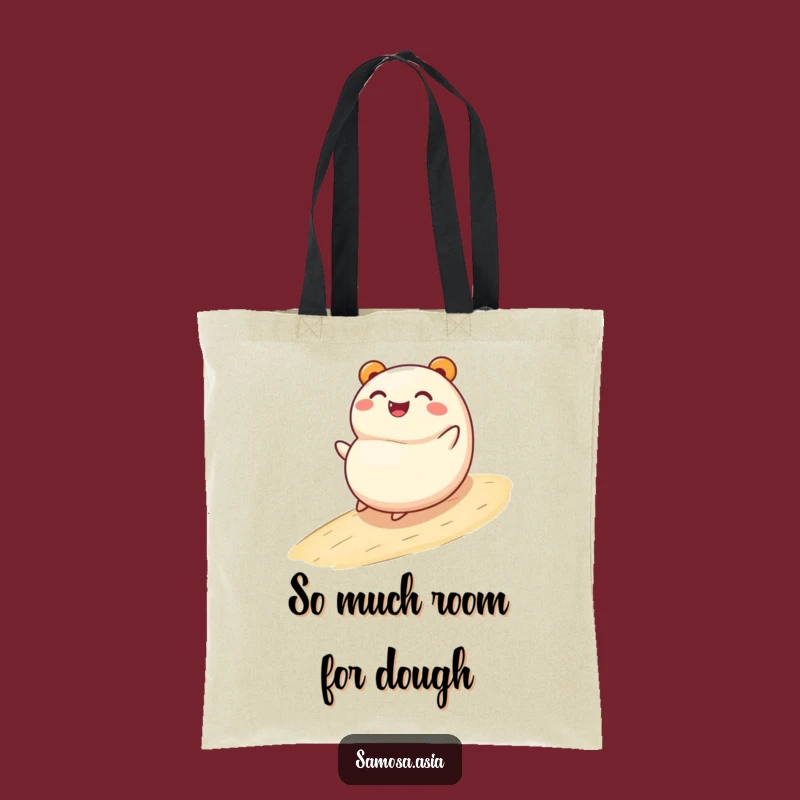 Funny Bao Bun Rolling Tote Bag - Durable & Hilarious Cartoon Carryall